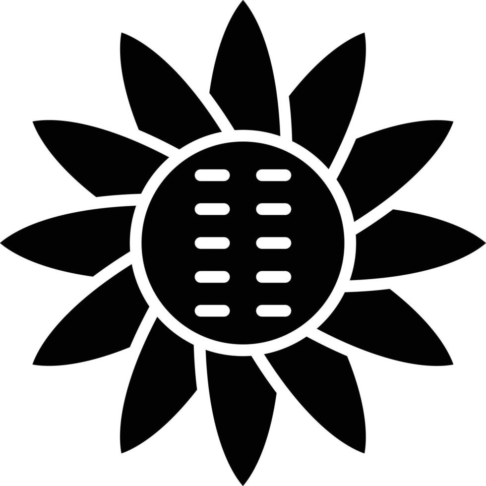 Sonnenblumen-Icon-Stil vektor