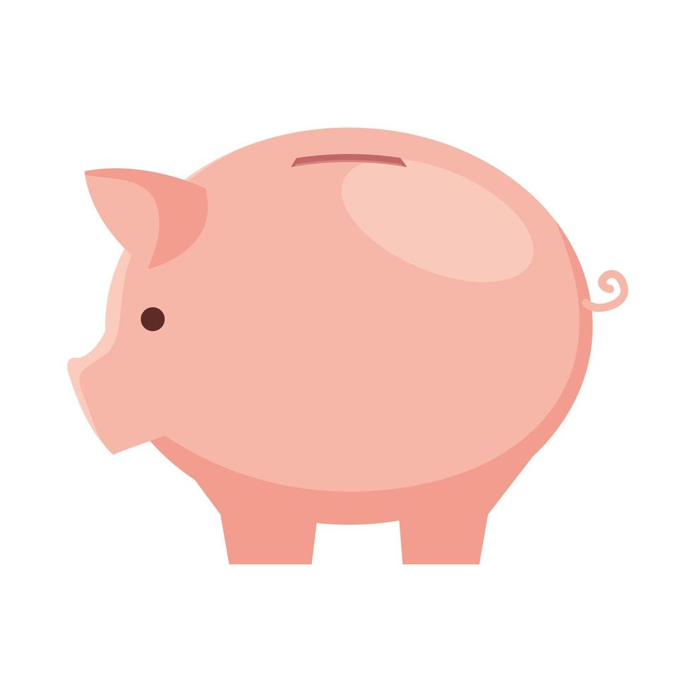 Schweinchen Geld sparen vektor