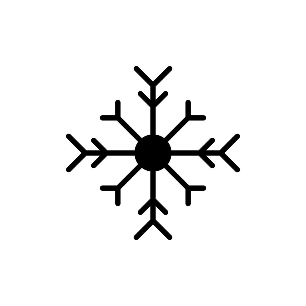 vinter, snöfall, snö, snöflinga fast ikon vektor illustration logotyp mall. lämplig för många ändamål.