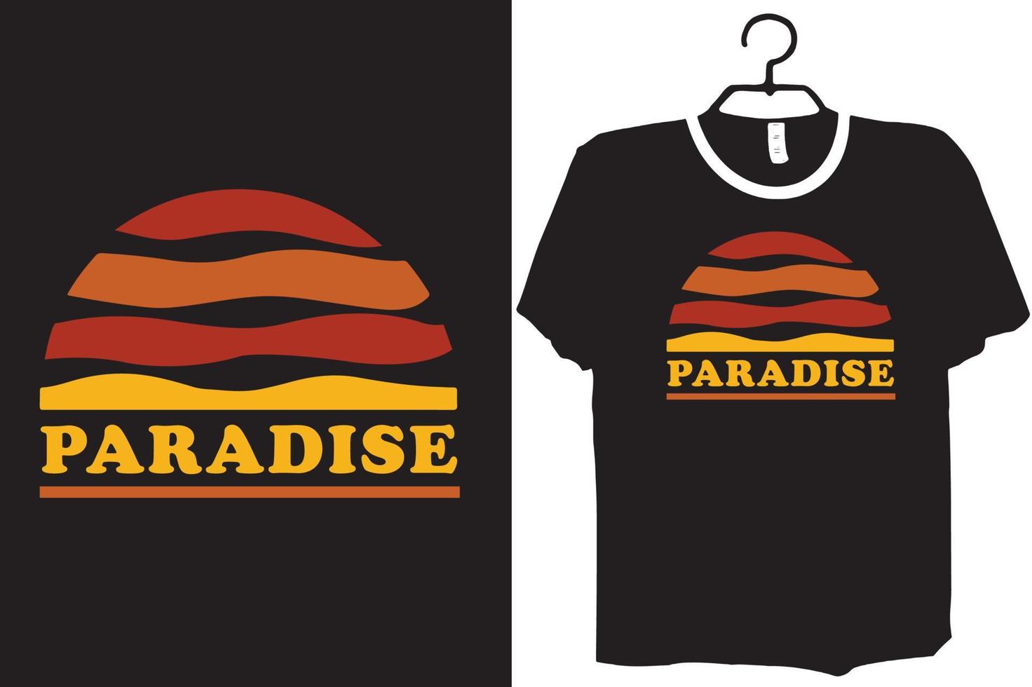 Paradies-T-Shirt-Design vektor