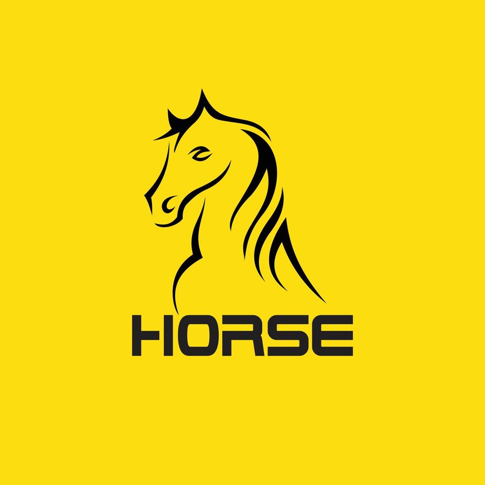 Pferd Logo Vorlage Vektor-Illustration Design vektor