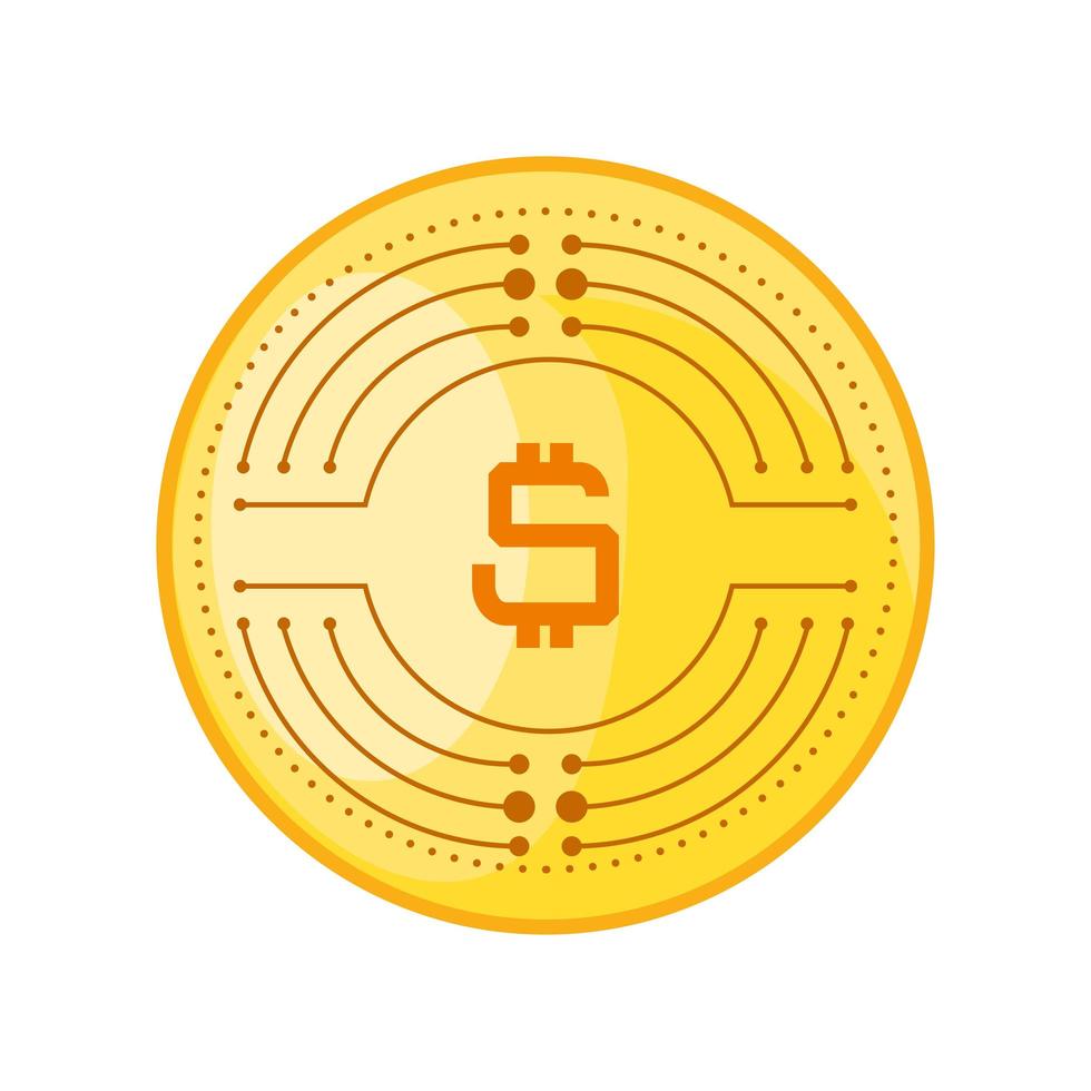 Geldmünze-Symbol vektor