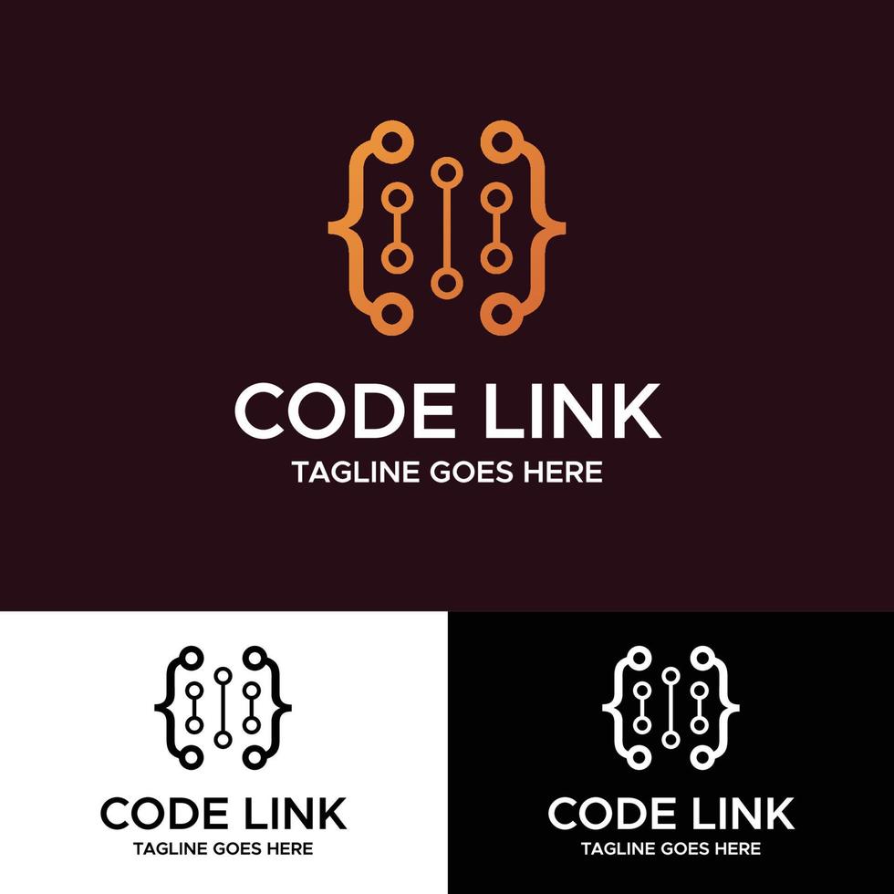 Code-Link-Logo vektor