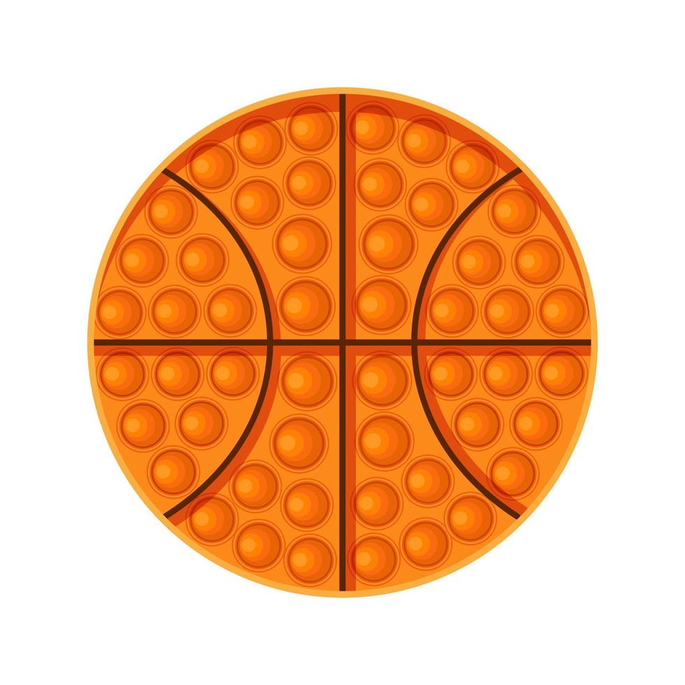 antistress leksak. basketboll. platt vektor illustration isolerade