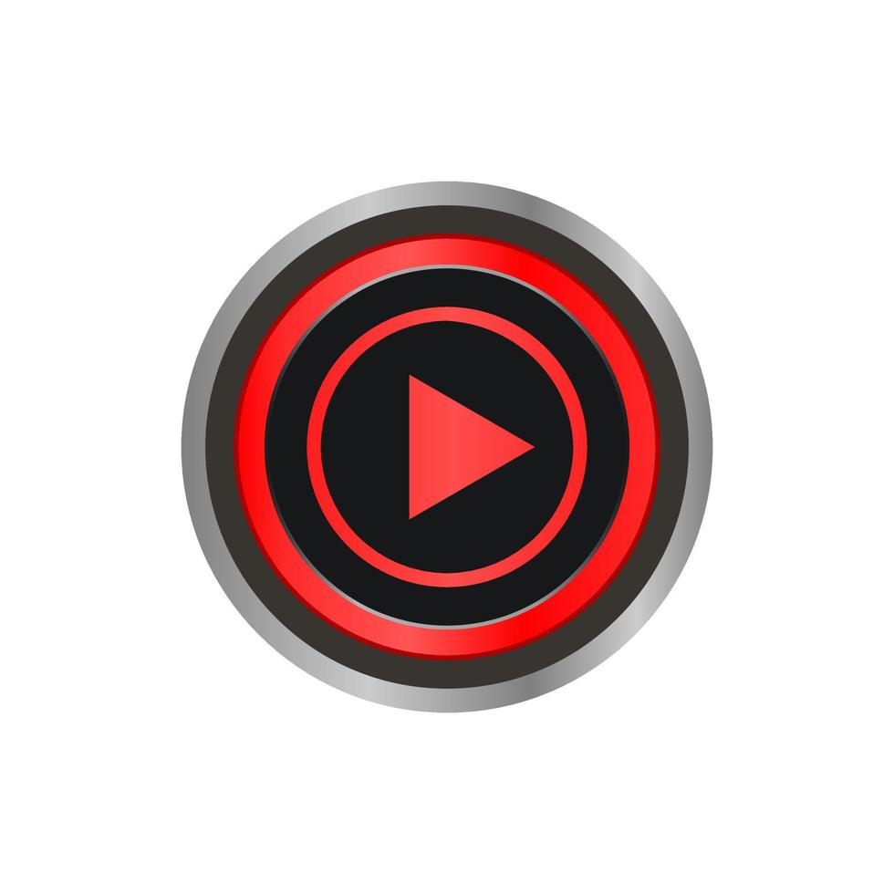 Play-Button-Logo-Design-Vorlage vektor