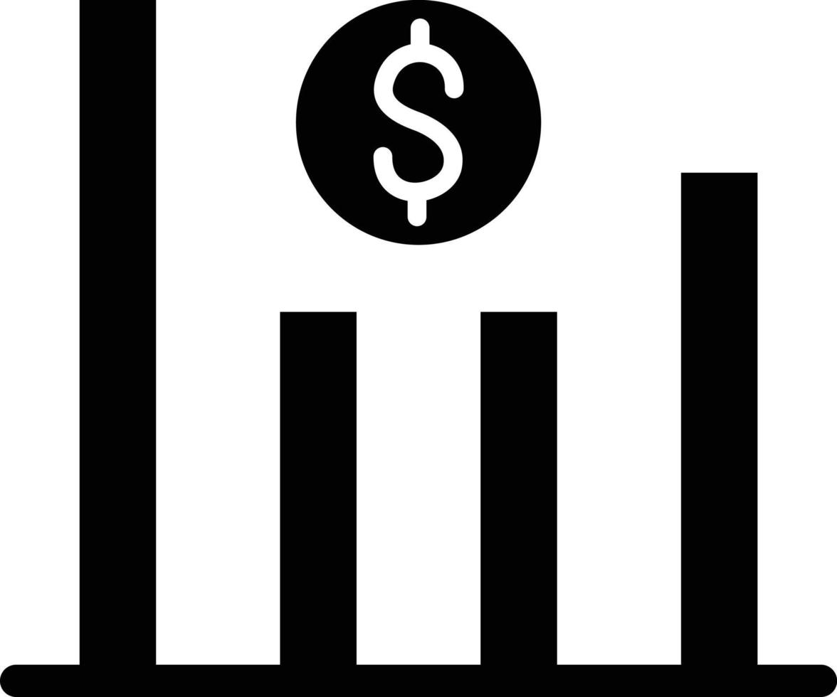 Balkendiagrammsymbolstil vektor