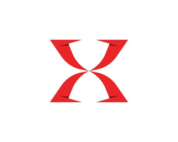 X Logo Mall vektor ikon design