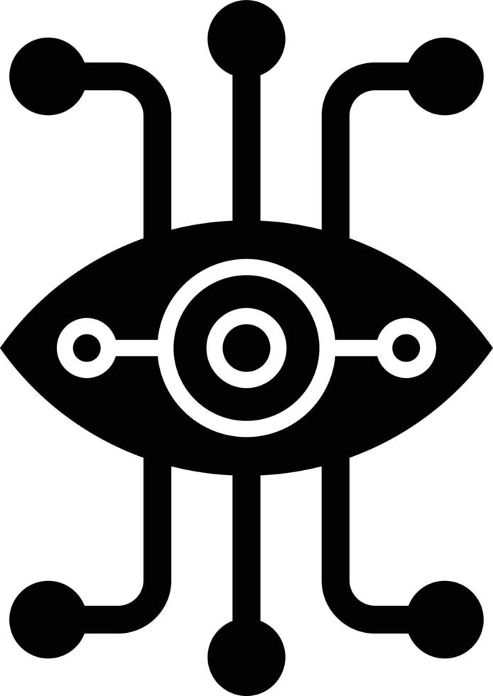 Symbolstil des bionischen Auges vektor