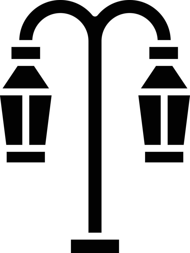 Straßenlaternen-Icon-Stil vektor