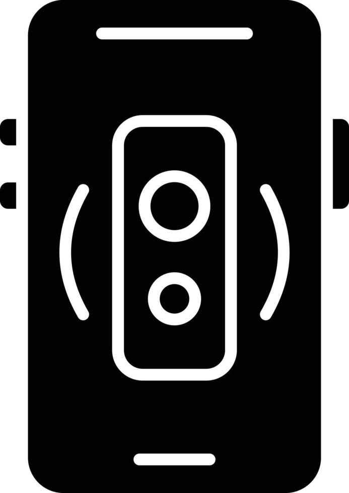 mobil högtalare ikon stil vektor
