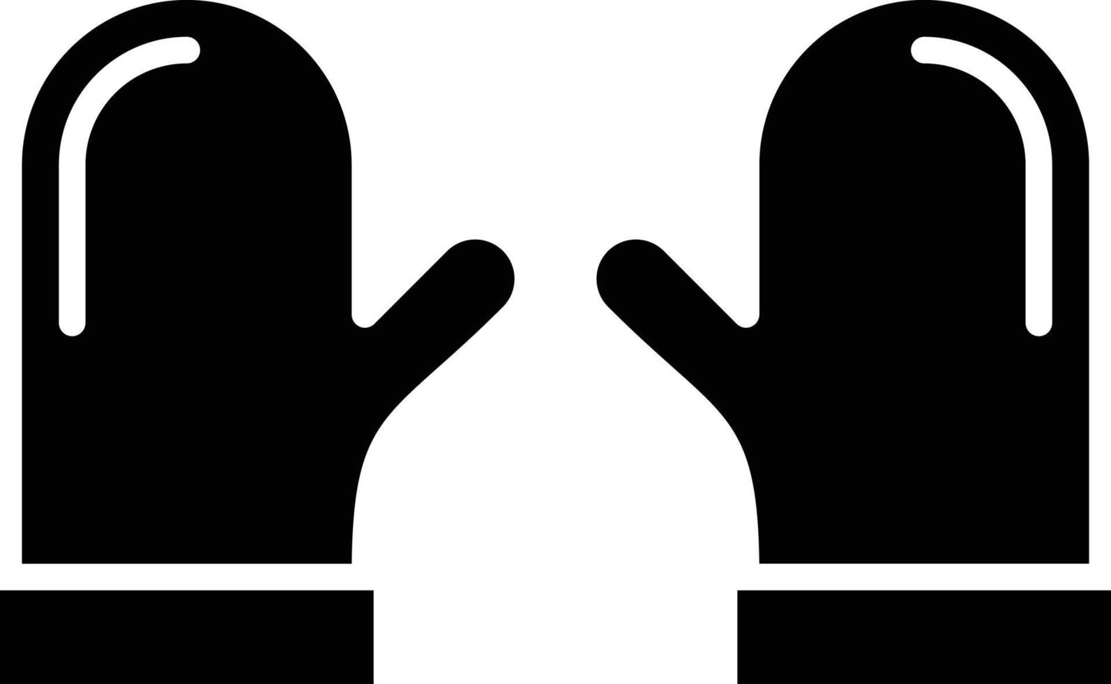 Ofenhandschuh-Symbol-Stil vektor