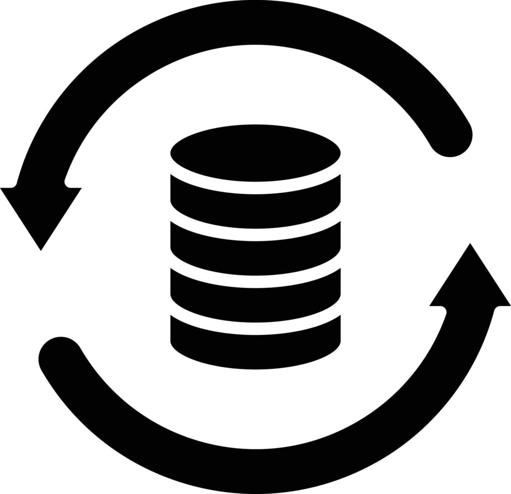 Symbolstil für Datensicherung vektor