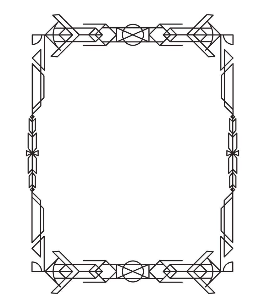 Rahmen im Art-Deco-Stil vektor