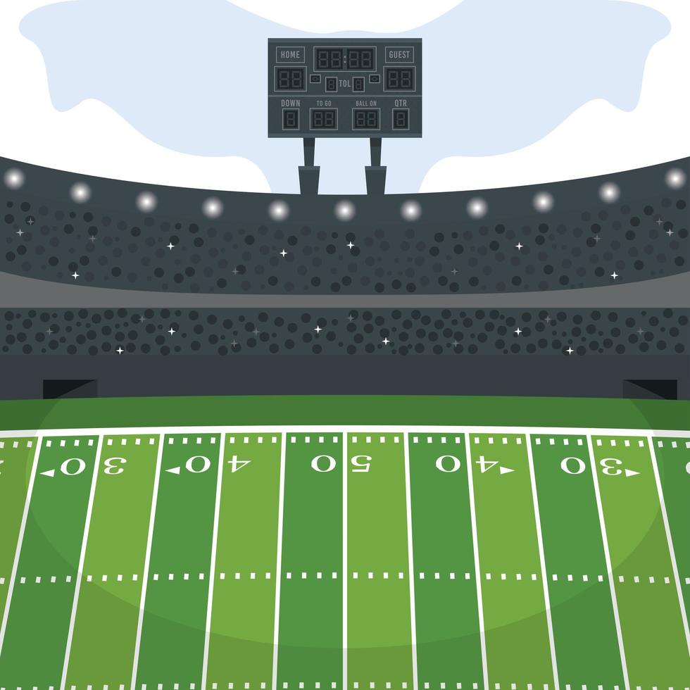 American-Football-Stadion vektor