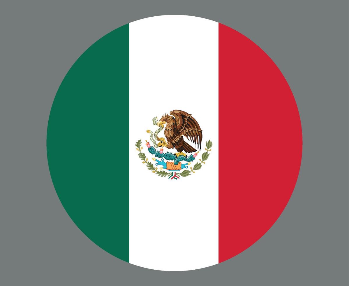 mexiko flagge national nordamerika emblem symbol vektor illustration abstraktes design element