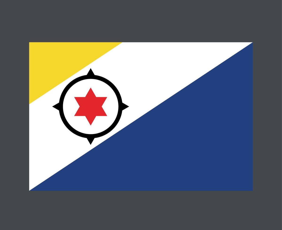 bonaire flagge national nordamerika emblem symbol symbol vektor illustration abstraktes design element