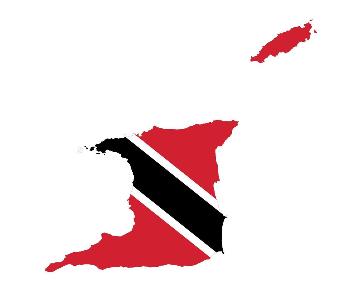 trinidad und tobago flagge national nordamerika emblem kartensymbol vektorillustration abstraktes designelement vektor