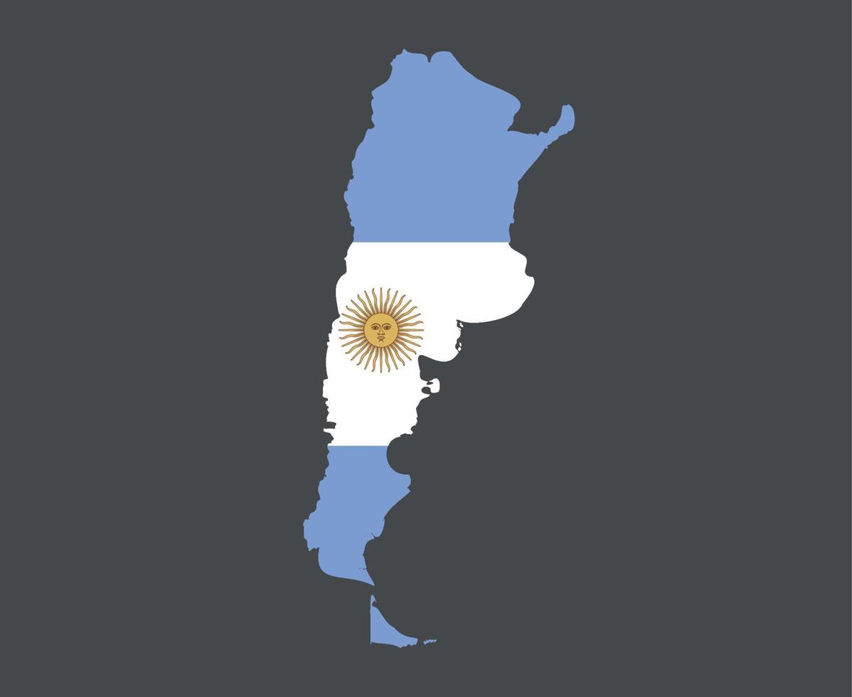 argentina flagga nationella amerikanska latinska emblem kartikon vektorillustration abstrakt designelement vektor