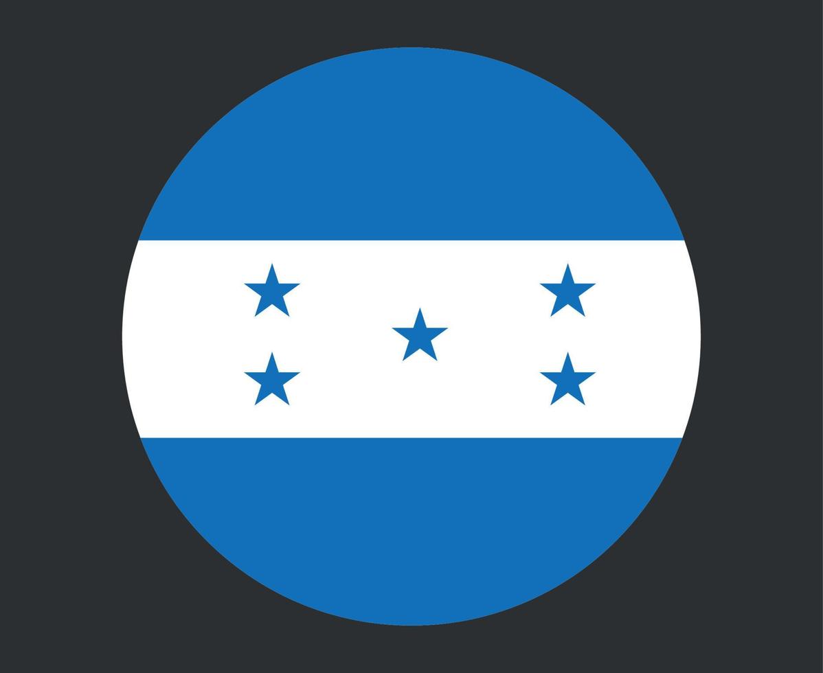 Honduras-Flagge nationales Nordamerika-Emblemikonenvektorillustrations-Zusammenfassungsgestaltungselement vektor