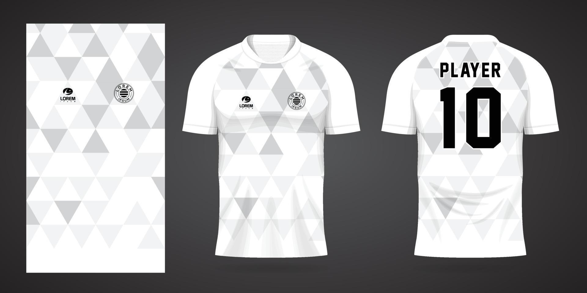 Designvorlage für weißes Sporthemdtrikot vektor