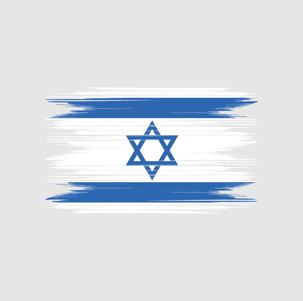 israel flagga borste vektor