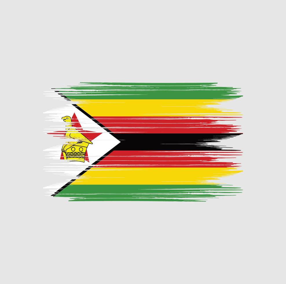 zimbabwe flaggborste vektor