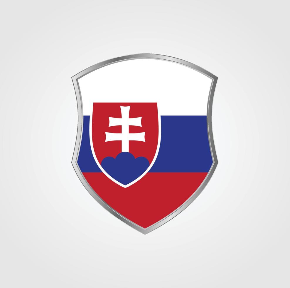 Flagge des slowakischen Designs vektor