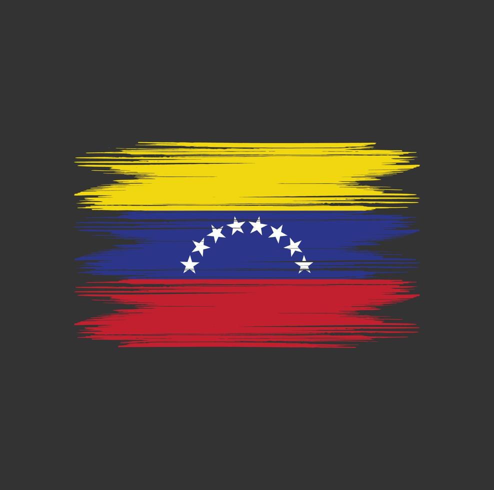 venezuela flagge bürste vektor