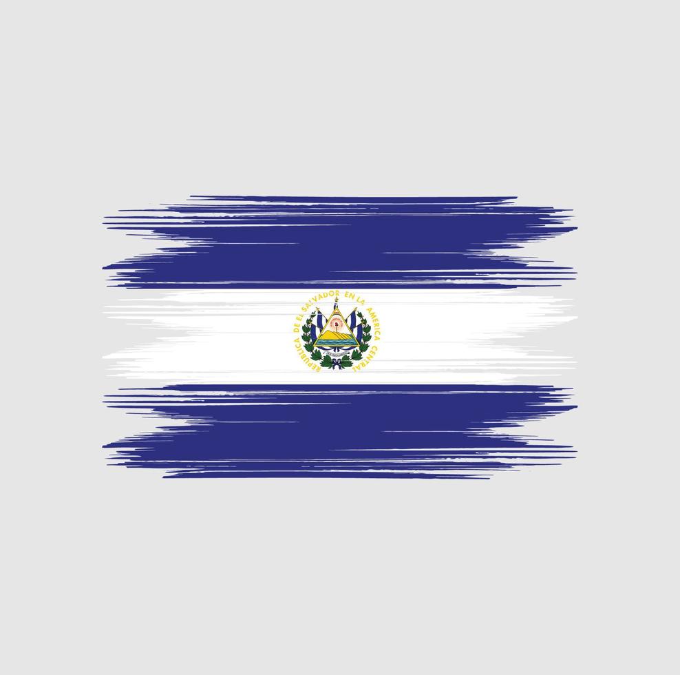 el salvador flag bürste vektor