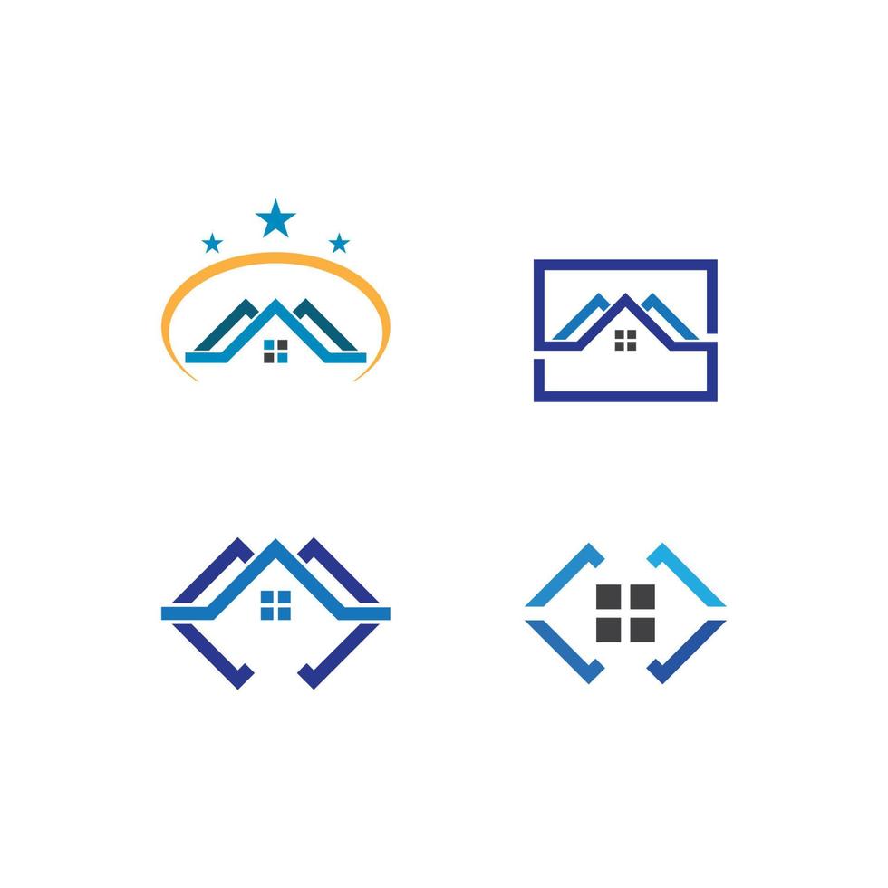 Logo-Design für Immobilien vektor