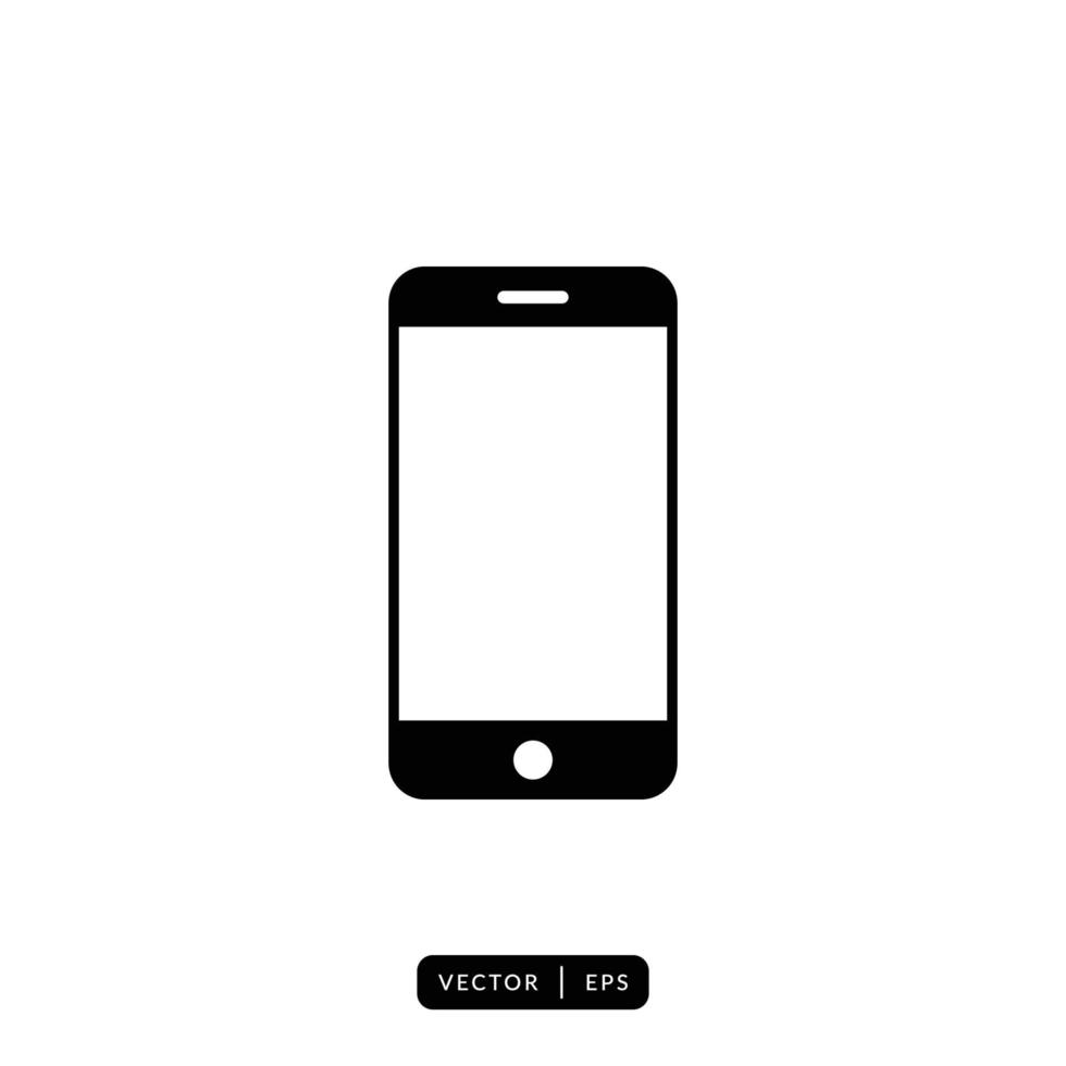mobiltelefon ikon vektor - tecken eller symbol