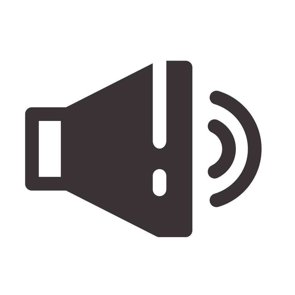 ikon för ljudhögtalare vektor
