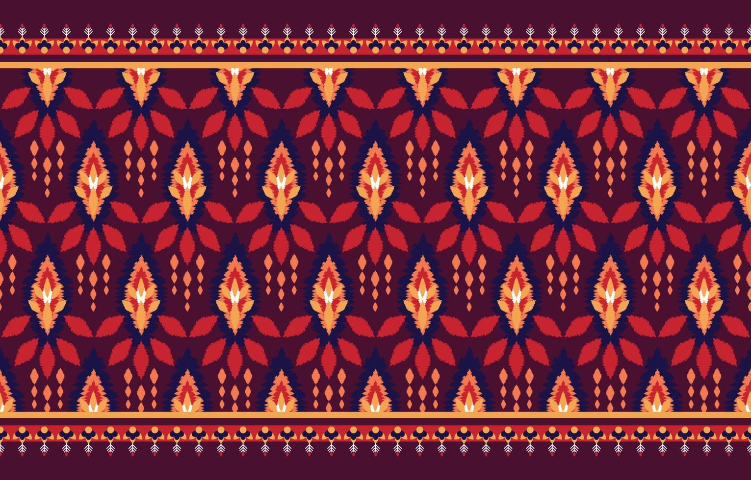 schöne ethnische abstrakte ikat-kunst. nahtloses muster in stammes-, volksstickerei und mexikanischem stil. aztekischer geometrischer kunstornamentdruck.design für teppich, tapete, kleidung, stoff, bezug, textil vektor