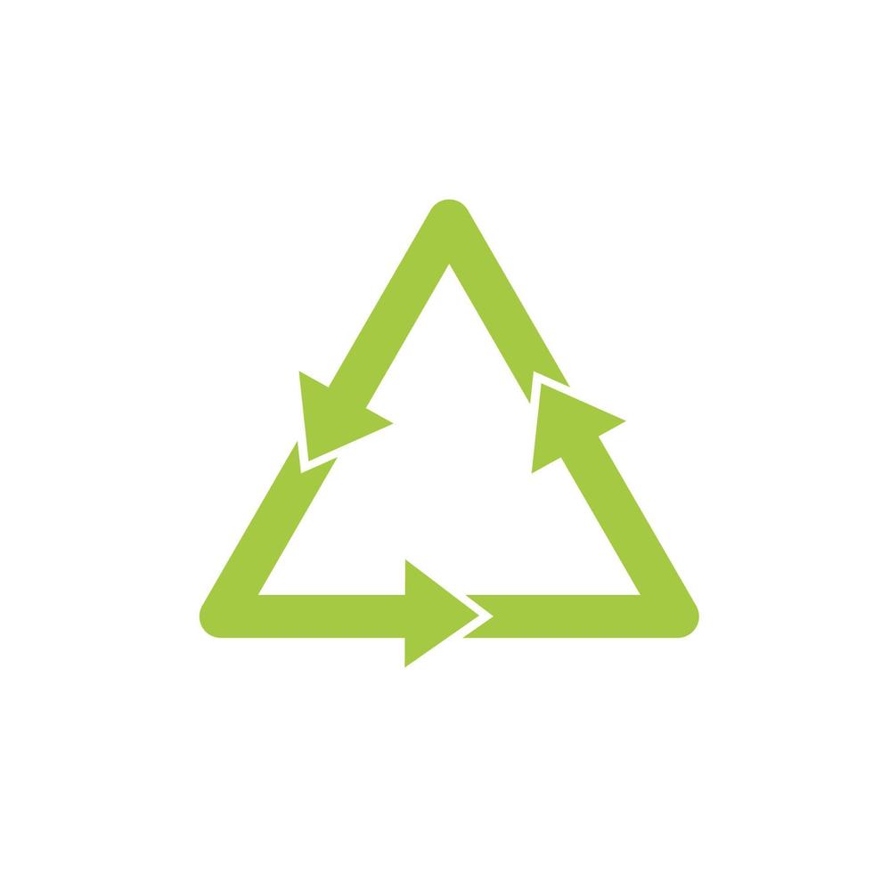 Recycling-Symbol. Recycling-Symbol. Vektor-Illustration. isoliert auf weißem Hintergrund. vektor