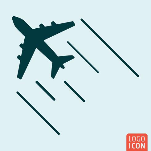 Flugzeug-Symbol isoliert vektor