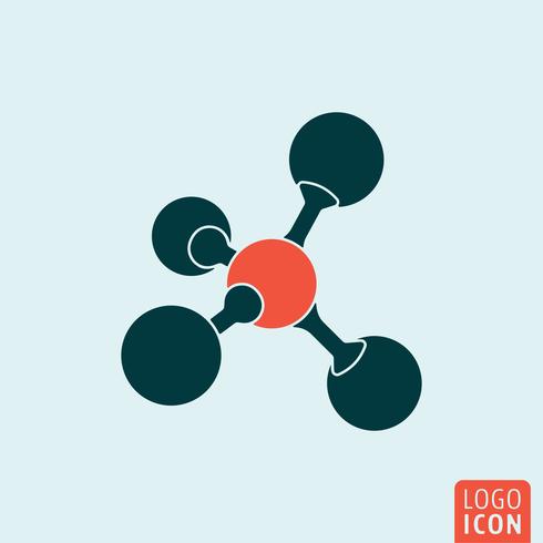 Molekülsymbol isoliert vektor