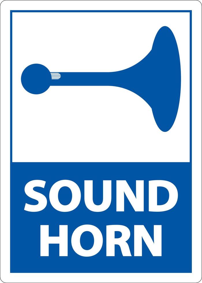 2-vägs ljudhorn tecken på vit bakgrund vektor