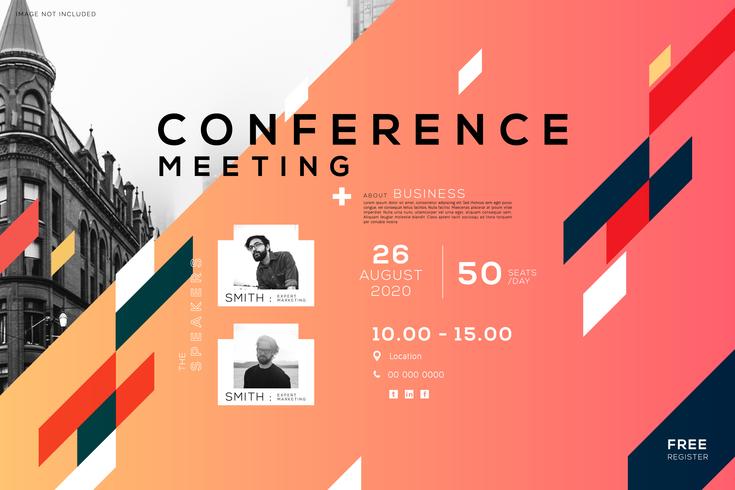 Business Konferenz Meeting Corporate, kreatives Design vektor