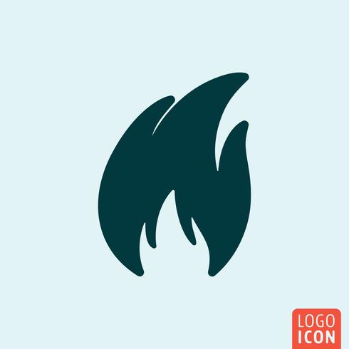 Feuer Icon Design vektor