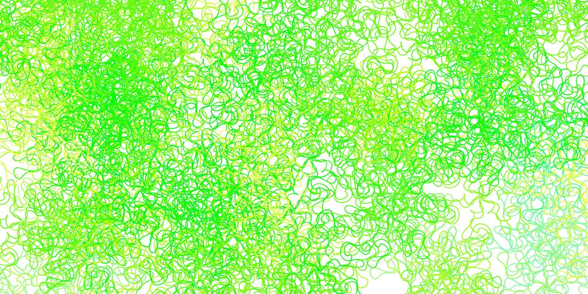 ljusgrön, gul vektorbakgrund med bågar. vektor