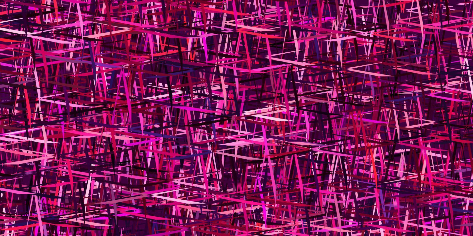 mörklila, rosa vektorbakgrund med raka ränder. vektor