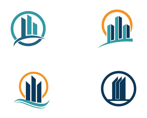 finans logo och symboler vektor koncept illustration