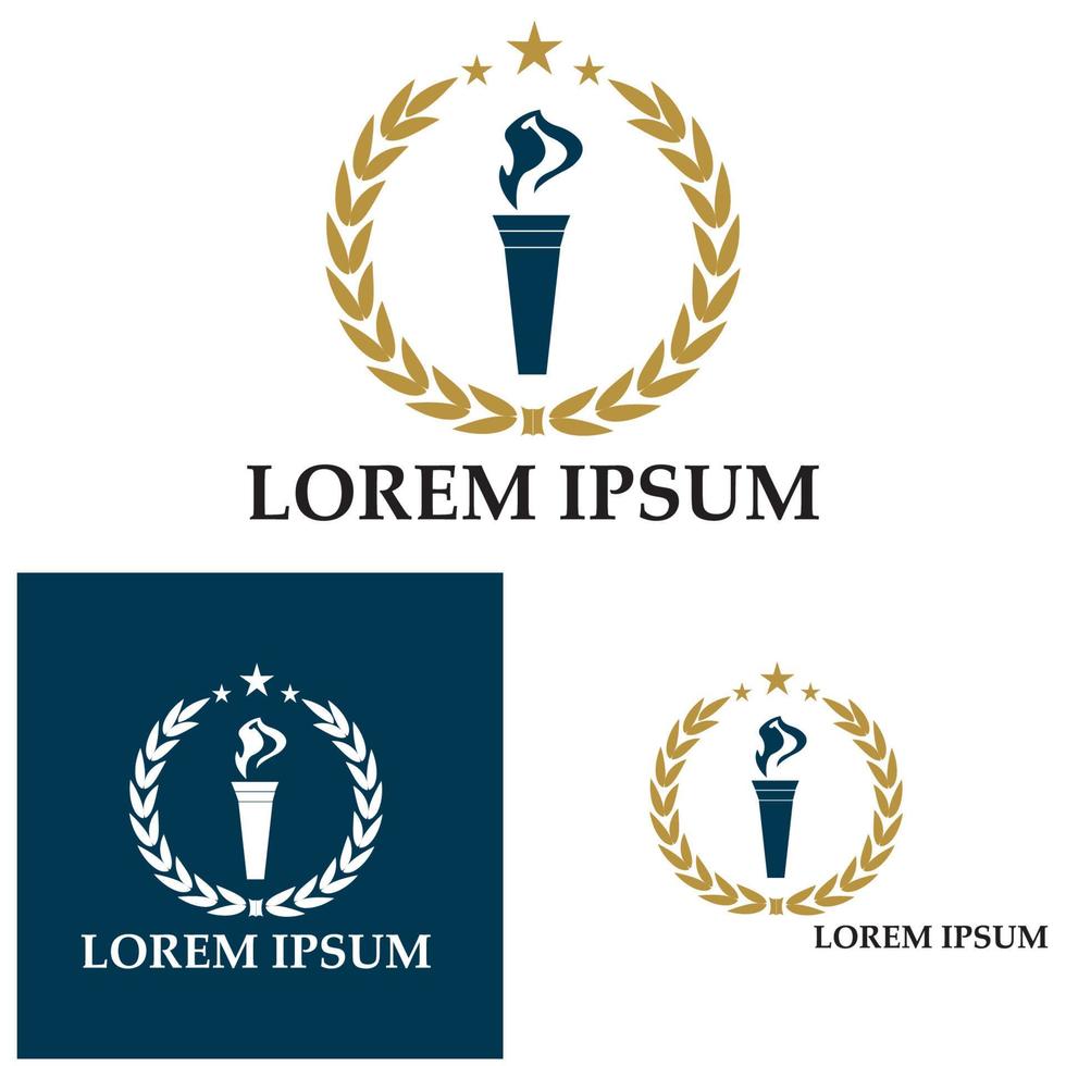 universitetsakademi skola och kurs logotyp designmall vektor