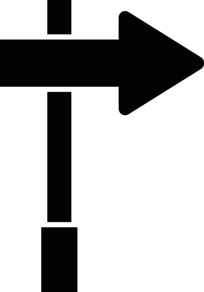 Schild rechts Symbolstil vektor