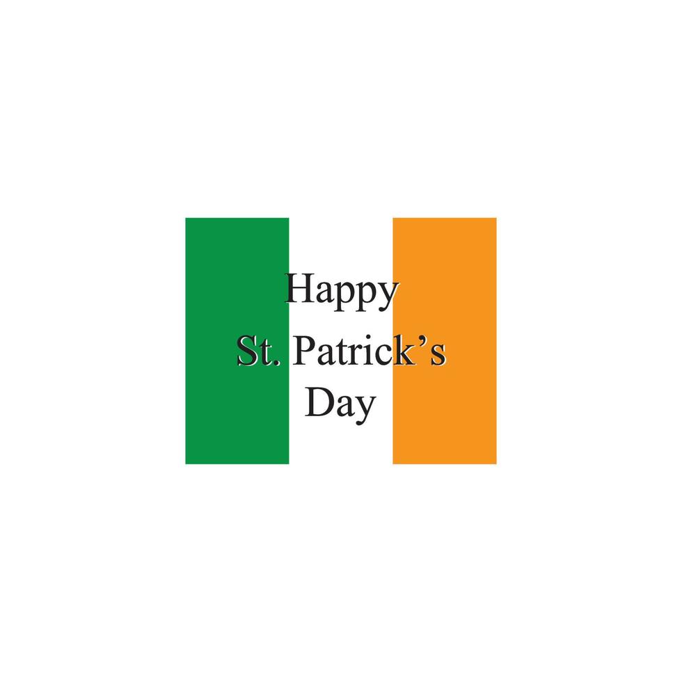 glad st patrick's day vektor rund etikett lager vektorillustration