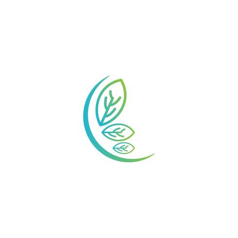 Natur Blatt Logo Design Vektor Illustration Icon-Element