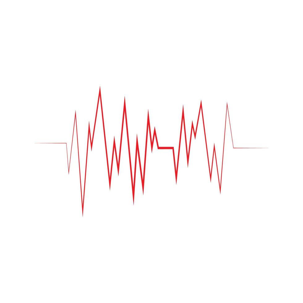 Pulslinie Illustrationsvektorvorlage vektor