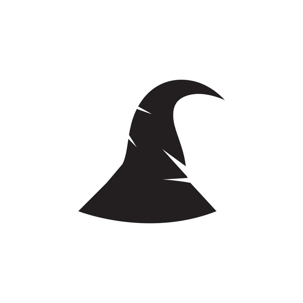 wizard cap karaktär logotyp vektor mall