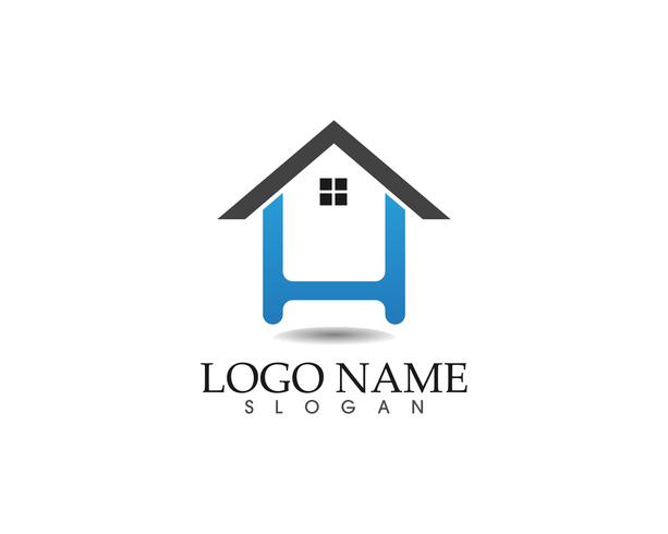 Haus Gebäude Logo und Symbole Symbole Vorlage vektor