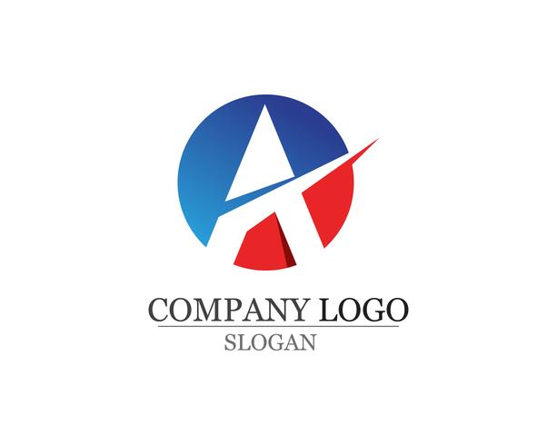 Ein Buchstabe Logo Business Template Vector-Ikonen vektor